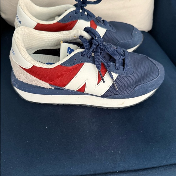 New Balance Blue and Red Athletic Shoes - Picture 1 of 7